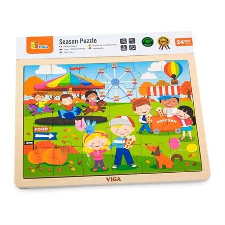 Пазл деревянный Viga Toys Времена года: Осень 51271