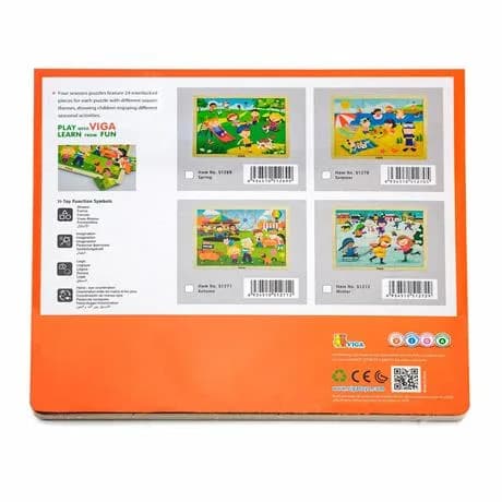 Пазл деревянный Viga Toys Времена года: Осень 51271 фото 3