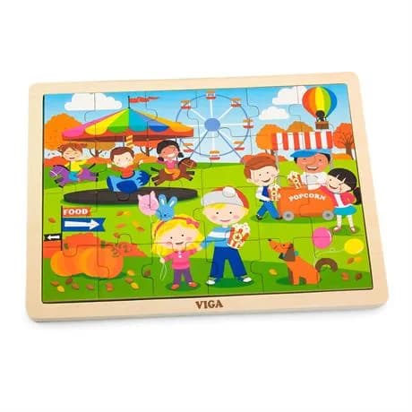 Пазл деревянный Viga Toys Времена года: Осень 51271 фото 2