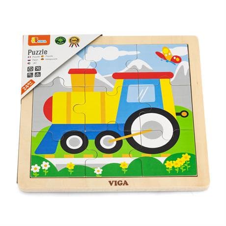 Пазл дерев'яний Viga Toys Паровоз 51446 Пазл дерев'яний Viga Toys Паровоз 51446