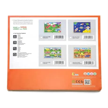 Пазл дерев'яний Viga Toys Динозаври 51460 фото 3 Пазл дерев'яний Viga Toys Динозаври 51460 фото 3