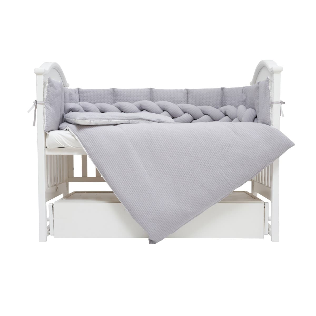 Постільний комплект Twins Cotton 7ел 4077-TC-10 grey