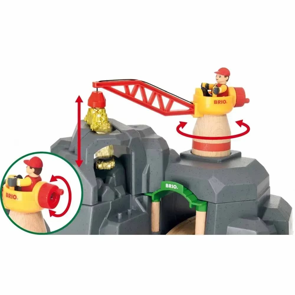 Игровой набор для железной дороги Brio Тоннель с подъемным краном 33889 фото 6