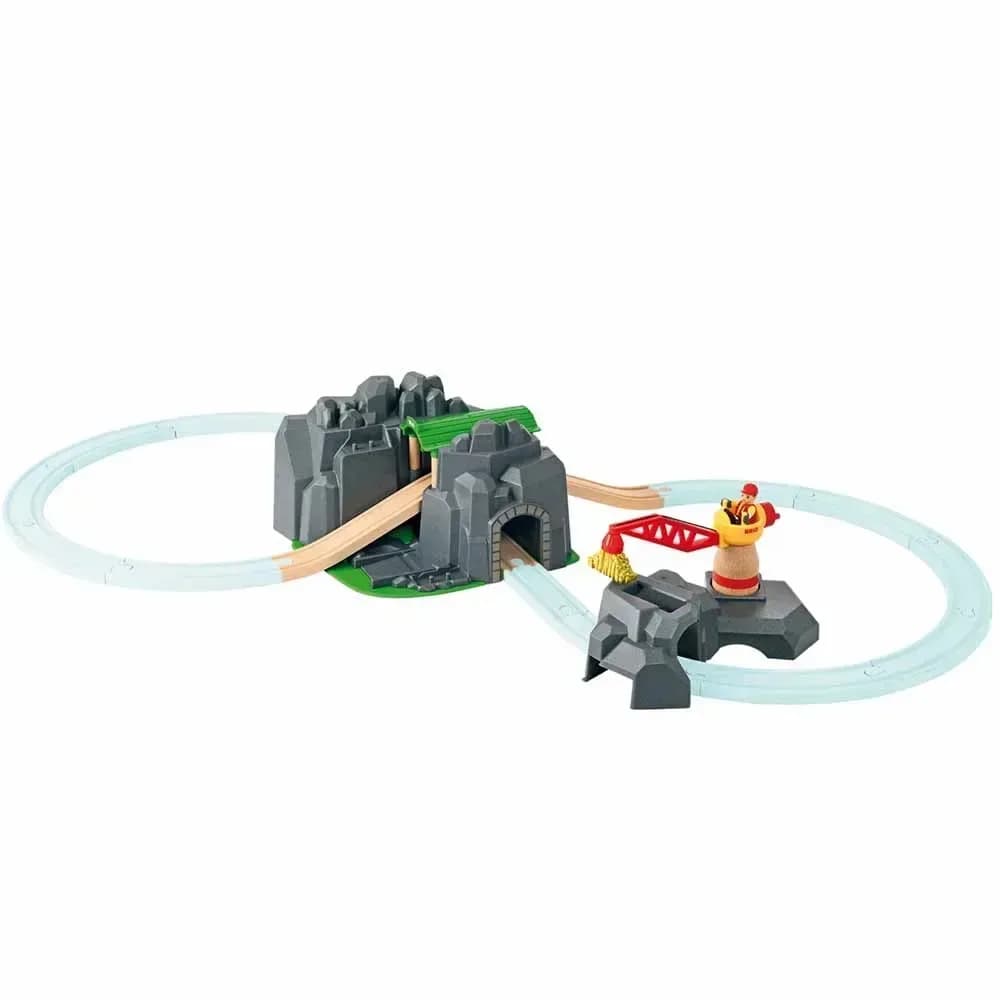 Игровой набор для железной дороги Brio Тоннель с подъемным краном 33889 фото 8