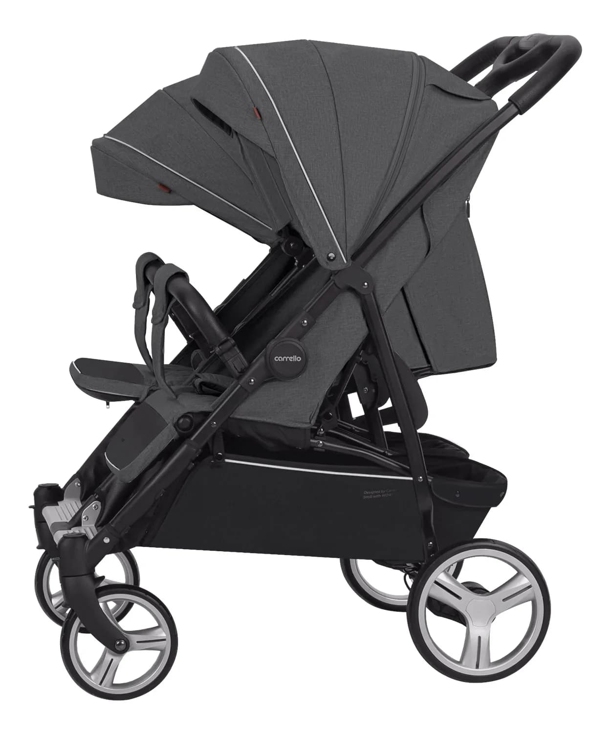 Коляска универсальная 2в1 для двойни Carrello Connect CRL-5502/1 Ink Gray фото 5 Коляска универсальная 2в1 для двойни Carrello Connect CRL-5502/1 Ink Gray фото 5