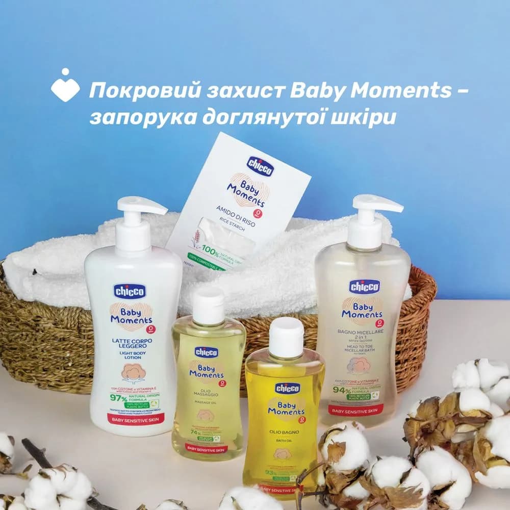 Лосьйон для тіла Chicco Baby Moments 500мл 10243.00 фото 6 Лосьйон для тіла Chicco Baby Moments 500мл 10243.00 фото 6