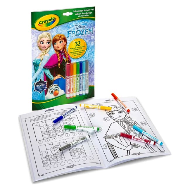 Розмальовка з фломастерами Crayola Крижане серце 04-5900G