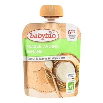 Десерт з вівсяного молока з бананом Babybio 85г 54098 Десерт з вівсяного молока з бананом Babybio 85г 54098