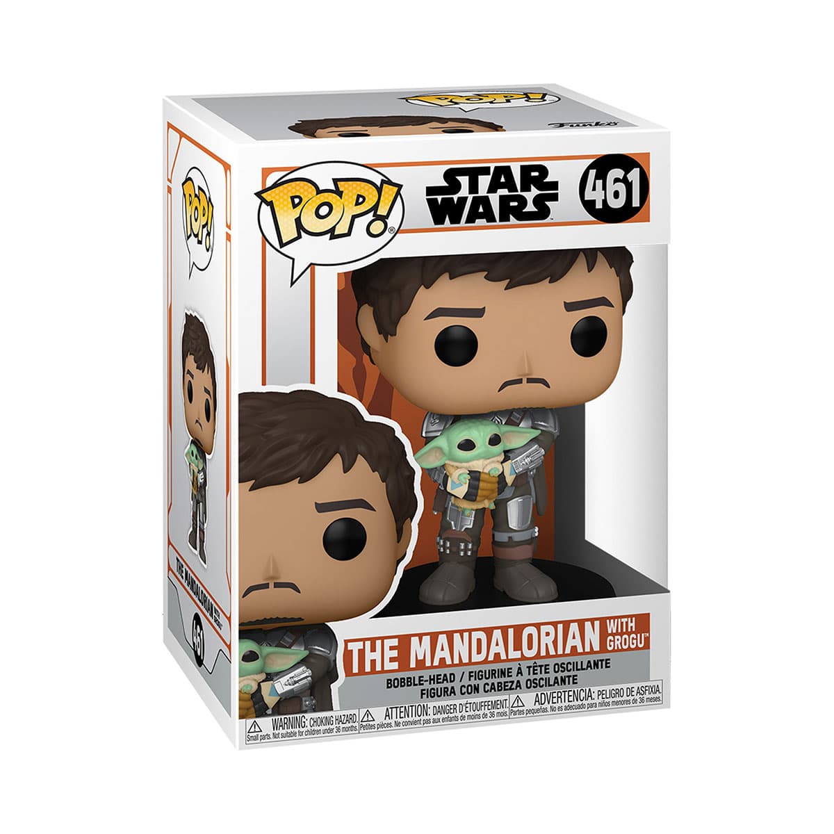 Игровая фигурка FUNKO POP! серии Звездные войны - Мандалорец из Грога 54525 Игровая фигурка FUNKO POP! серии Звездные войны - Мандалорец из Грога 54525