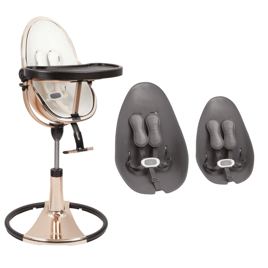 Стульчик для кормления Bloom Fresco Rose Gold/Rose Gold+snakeskin grey U10515-GRB\E10516-SSG