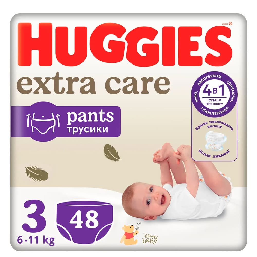 Подгузники-трусики Huggies Extra Care 3 48шт 549293