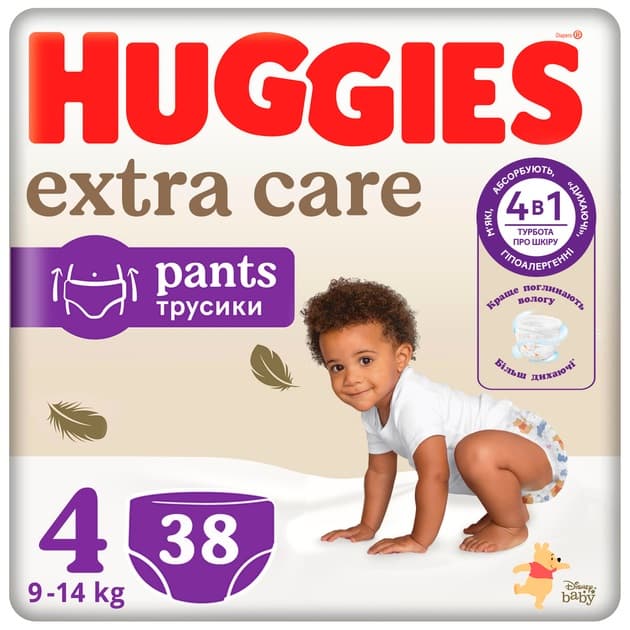 Подгузники-трусики Huggies Extra Care 4 38шт 549323