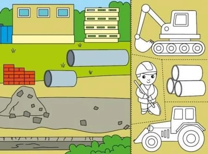 Розмальовка Ранок Розфарбовуємо, вирізаємо, клеїмо: Хто будує дім? С1364005У фото 5 Розмальовка Ранок Розфарбовуємо, вирізаємо, клеїмо: Хто будує дім? С1364005У фото 5