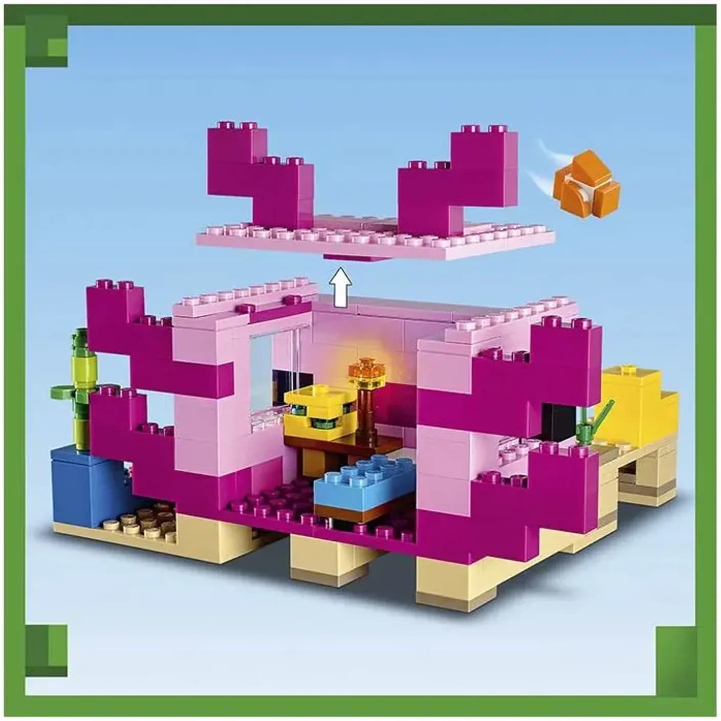 Конструктор Lego Minecraft Дом-Аксолотль 242дет 21247 фото 4 Конструктор Lego Minecraft Дом-Аксолотль 242дет 21247 фото 4
