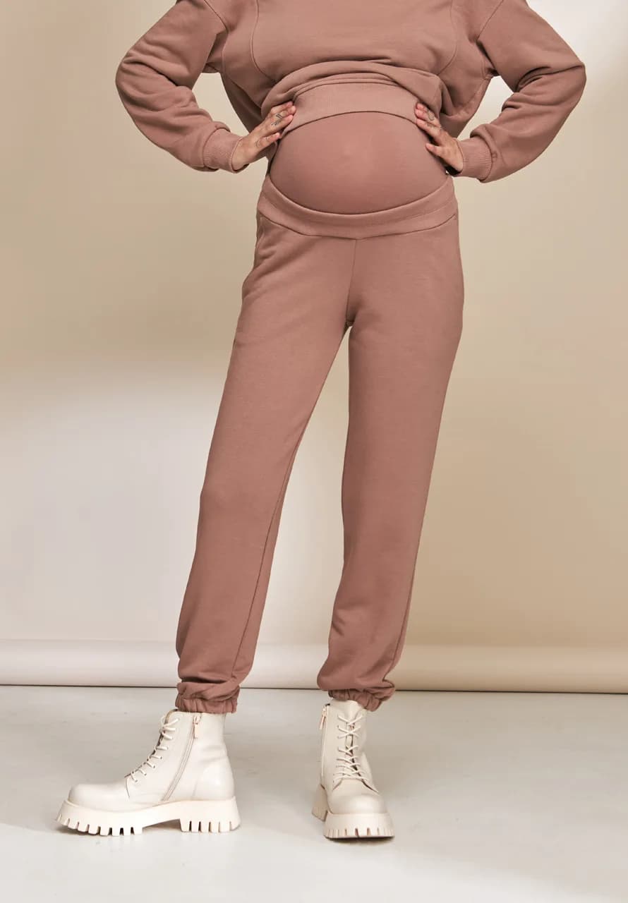 Штаны спортивные S-XL Юла мама BERIT TR-33.012 -коричневый фото 3 Штаны спортивные S-XL Юла мама BERIT TR-33.012 -коричневый фото 3