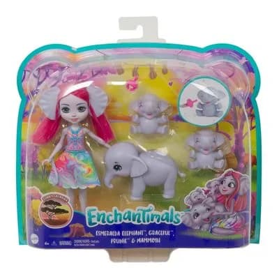 Лялька Enchantimals Родина Слоненя Есмеральди GTM30 фото 2 Лялька Enchantimals Родина Слоненя Есмеральди GTM30 фото 2