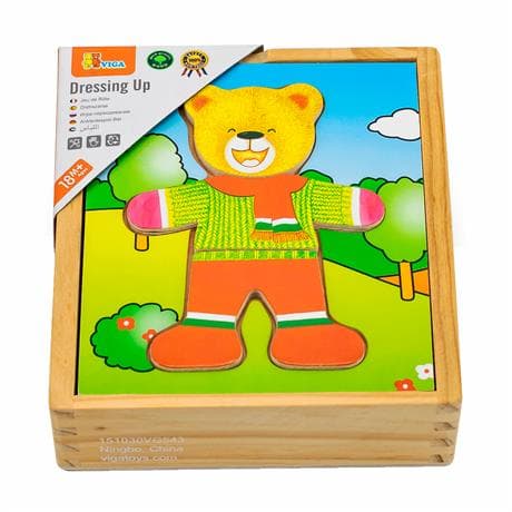 Набор игровой Viga Toys Гардероб мишки 56401