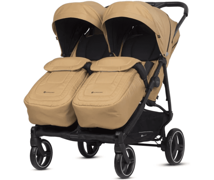 Коляска для двойни EasyGo Doblo 2024 EGDOB24-03 Camel