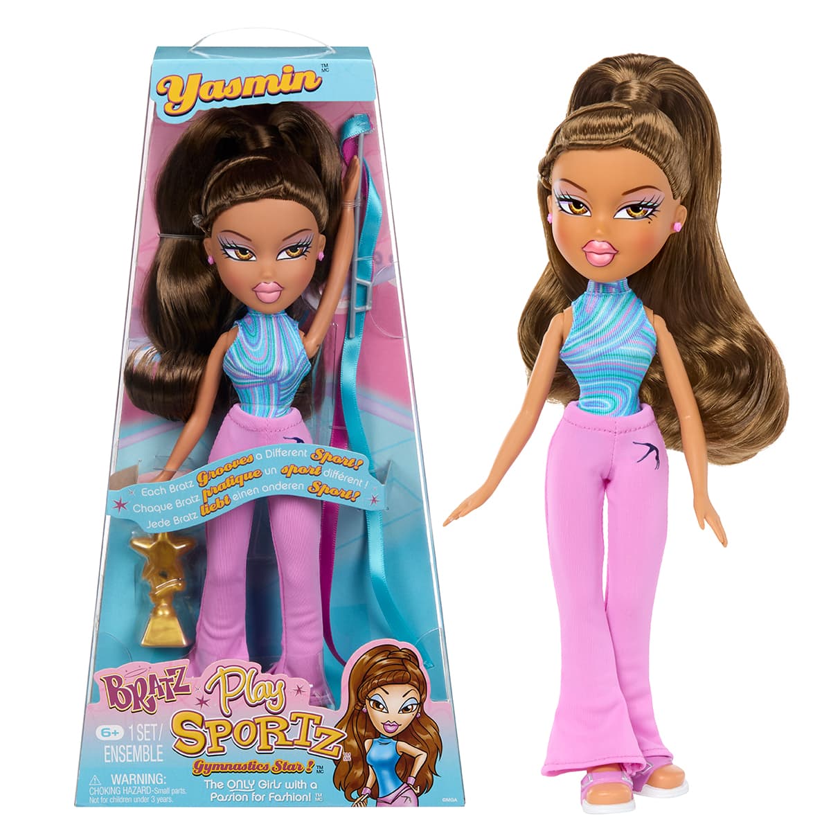 Игровой набор Bratz Play Sportz Гимнастка Ясмин 569534