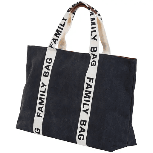 Сумка для мамы Childhome Family bag canvas black CWFBSCBL Сумка для мамы Childhome Family bag canvas black CWFBSCBL