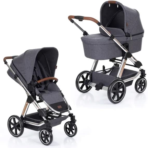 Коляска універсальна 2в1 ABC Design TURBO 4T Diamond Collection Asphalt 1200144/1907 фото 3 Коляска універсальна 2в1 ABC Design TURBO 4T Diamond Collection Asphalt 1200144/1907 фото 3