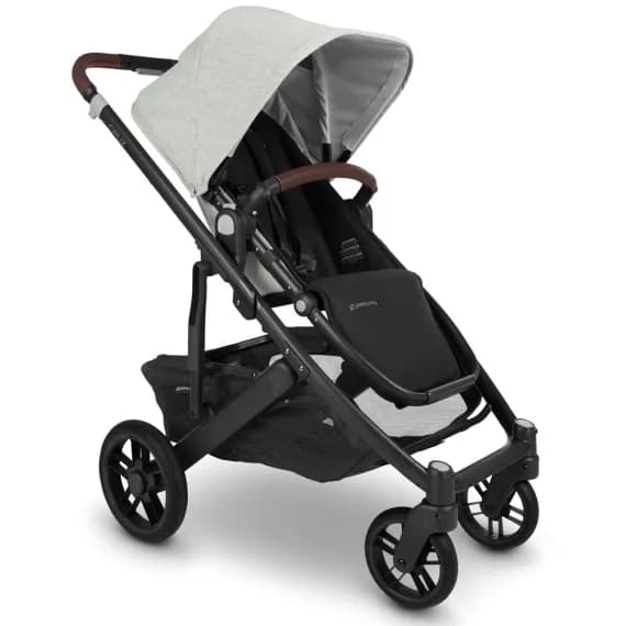Коляска прогулочная Uppababy Cruz V2 Anthony White and Grey chenille/Carbon frame/Chestnut leather 0420-CRZ-EU- ATH фото 2 Коляска прогулочная Uppababy Cruz V2 Anthony White and Grey chenille/Carbon frame/Chestnut leather 0420-CRZ-EU- ATH фото 2