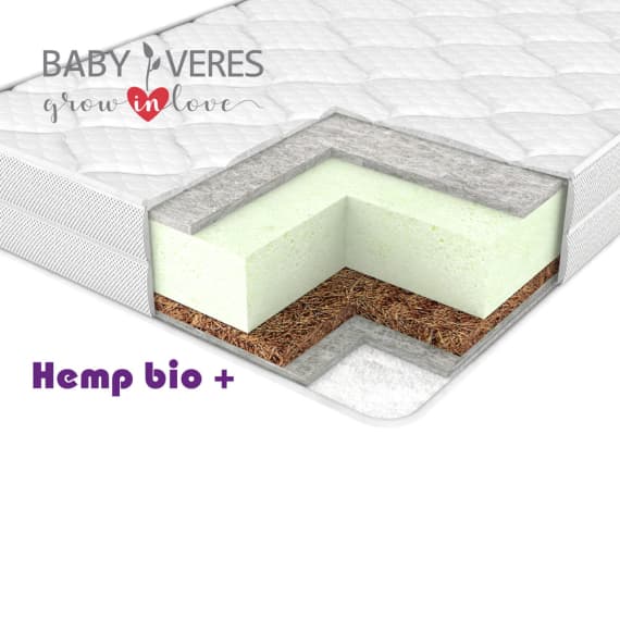 Матрац підлітковий Верес Hemp bio+ 190х80х10 см 52.3.03 Матрац підлітковий Верес Hemp bio+ 190х80х10 см 52.3.03