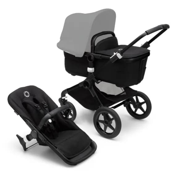Коляска універсальна 2в1 Bugaboo Fox 3 без капюшона Black/Midnight Black 2306010042 фото 2