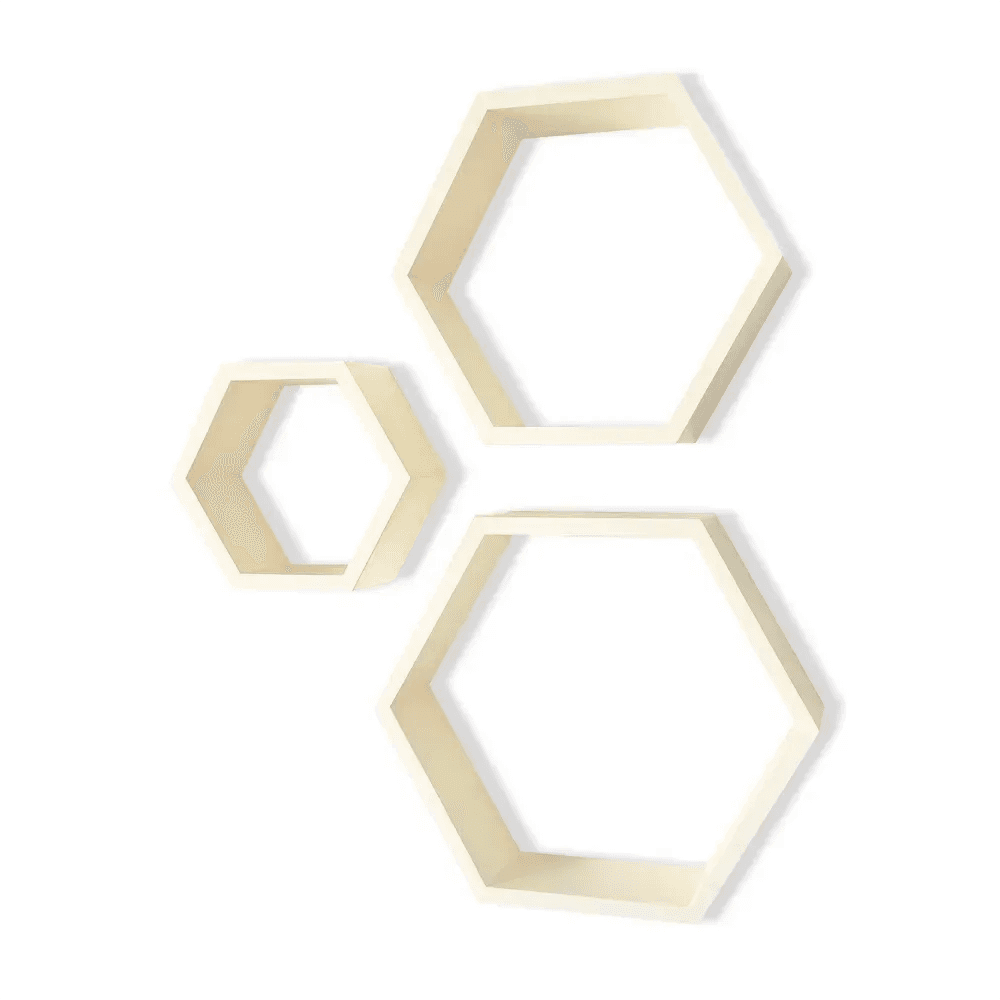 Настінні полички Royal Sleep Honeycombs 2825 Слонова кістка