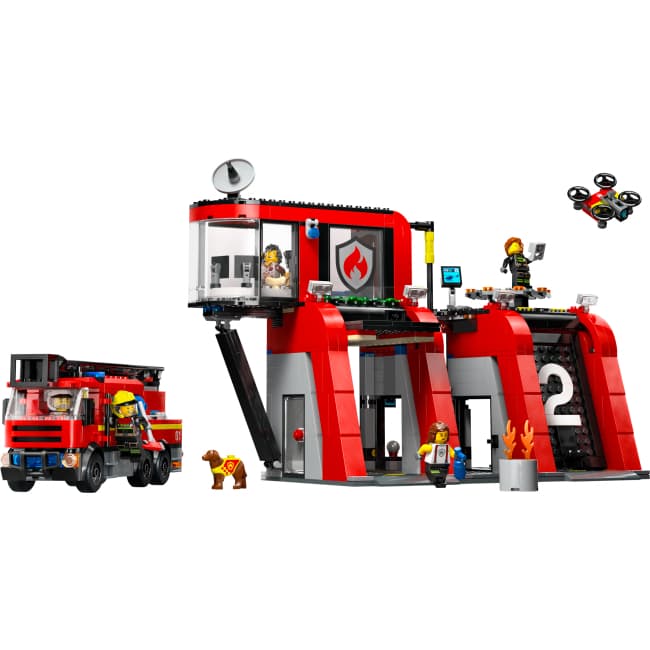 Конструктор Lego City Пожежне депо з пожежною машиною 843дет 60414
