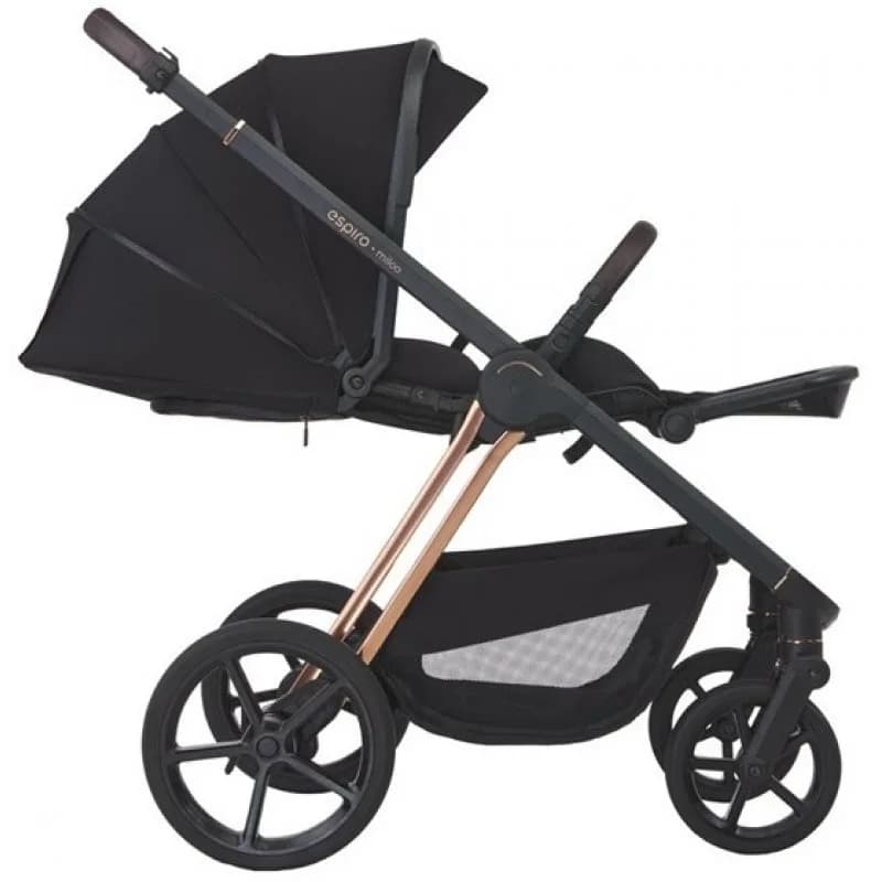 Коляска прогулянкова Espiro Miloo Way 110 Diamond Black фото 3 Коляска прогулянкова Espiro Miloo Way 110 Diamond Black фото 3