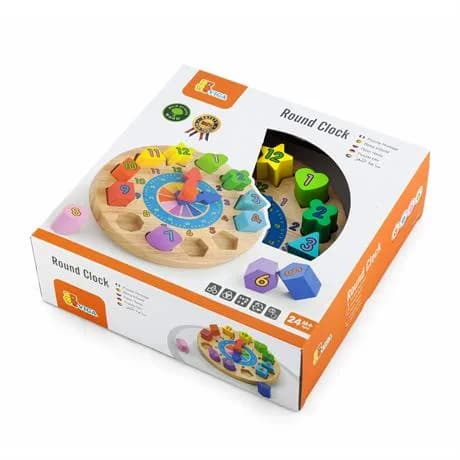 Сортер деревянный Viga Toys Часы 59235 фото 2 Сортер деревянный Viga Toys Часы 59235 фото 2