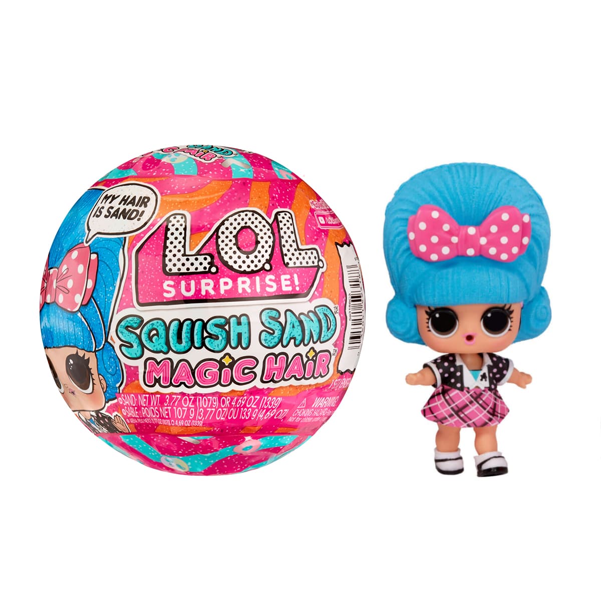 Лялька LOL Surprise Squish Sand Чарівні зачіски 593188 Лялька LOL Surprise Squish Sand Чарівні зачіски 593188