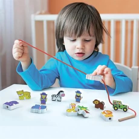 Шнуровка деревянная Viga Toys Зоопарк 59549 фото 3 Шнуровка деревянная Viga Toys Зоопарк 59549 фото 3