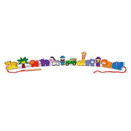 Шнуровка деревянная Viga Toys Зоопарк 59549 фото 2 Шнуровка деревянная Viga Toys Зоопарк 59549 фото 2