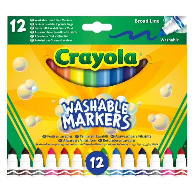 Фломастеры широкая линия Crayola 12шт 58-8340 фото 2 Фломастеры широкая линия Crayola 12шт 58-8340 фото 2