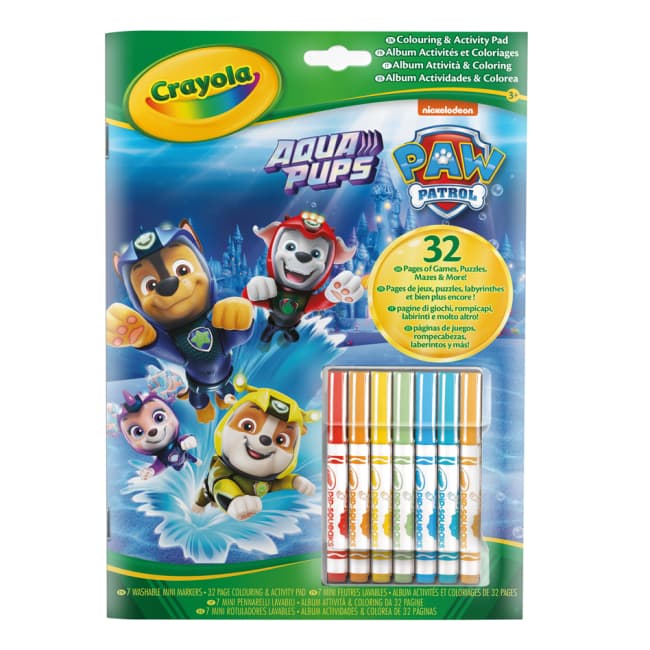 Розмальовка з фломастерами Crayola Щенячий патруль 04-6918G Розмальовка з фломастерами Crayola Щенячий патруль 04-6918G