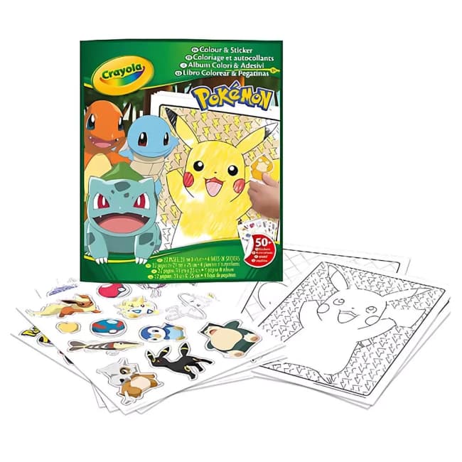 Розмальовка з наліпками Crayola Pokemon 04-2740G