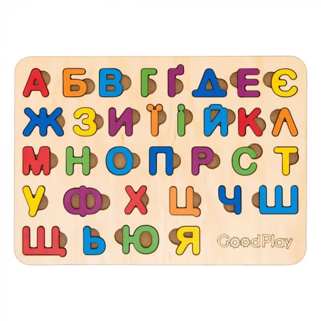 Рамка-вкладиш Good Play Абетка веселка PS-4-005 фото 2 Рамка-вкладиш Good Play Абетка веселка PS-4-005 фото 2