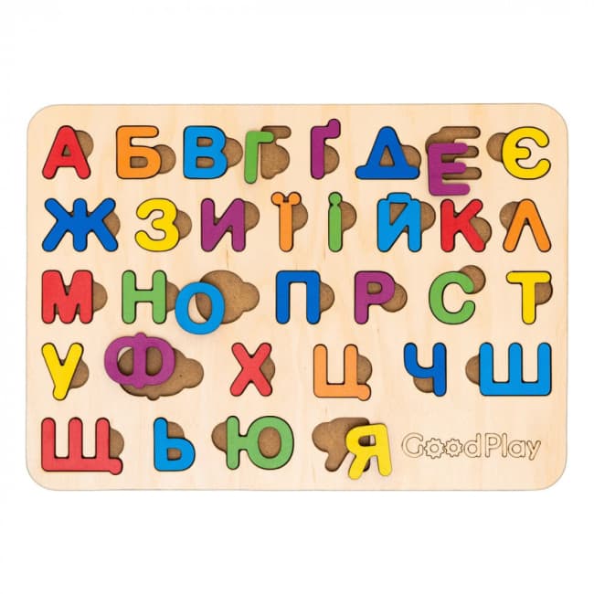 Рамка-вкладиш Good Play Абетка веселка PS-4-005 Рамка-вкладиш Good Play Абетка веселка PS-4-005
