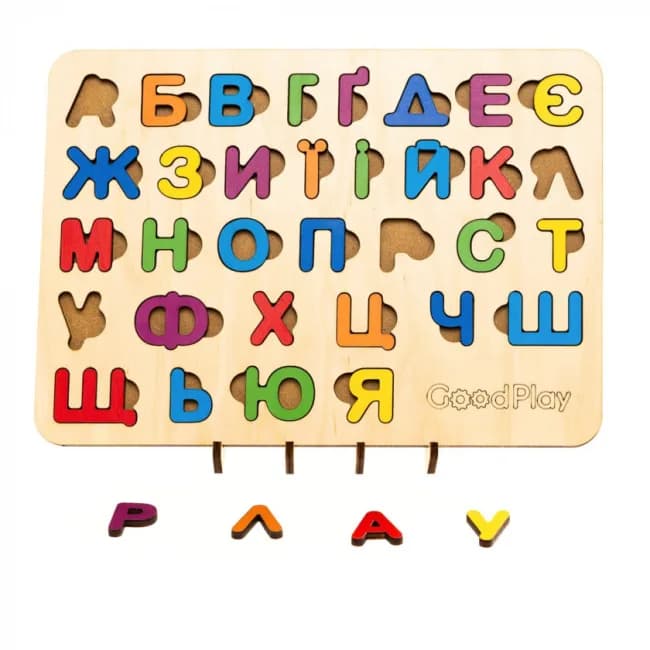 Рамка-вкладиш Good Play Абетка веселка PS-4-005 фото 3 Рамка-вкладиш Good Play Абетка веселка PS-4-005 фото 3