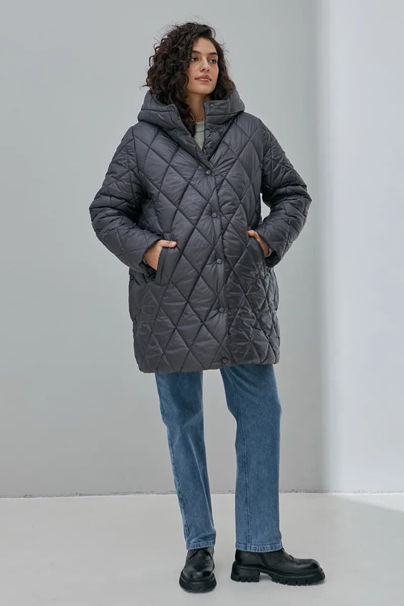 Куртка для вагітних S-XL Юла мама AKARI OW-43.021 -сірий фото 8 Куртка для вагітних S-XL Юла мама AKARI OW-43.021 -сірий фото 8