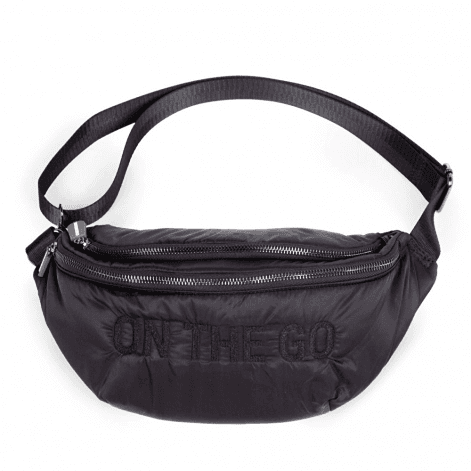 Сумка через плечо Childhome Banana bag puffered black CWBANAPBL Сумка через плечо Childhome Banana bag puffered black CWBANAPBL