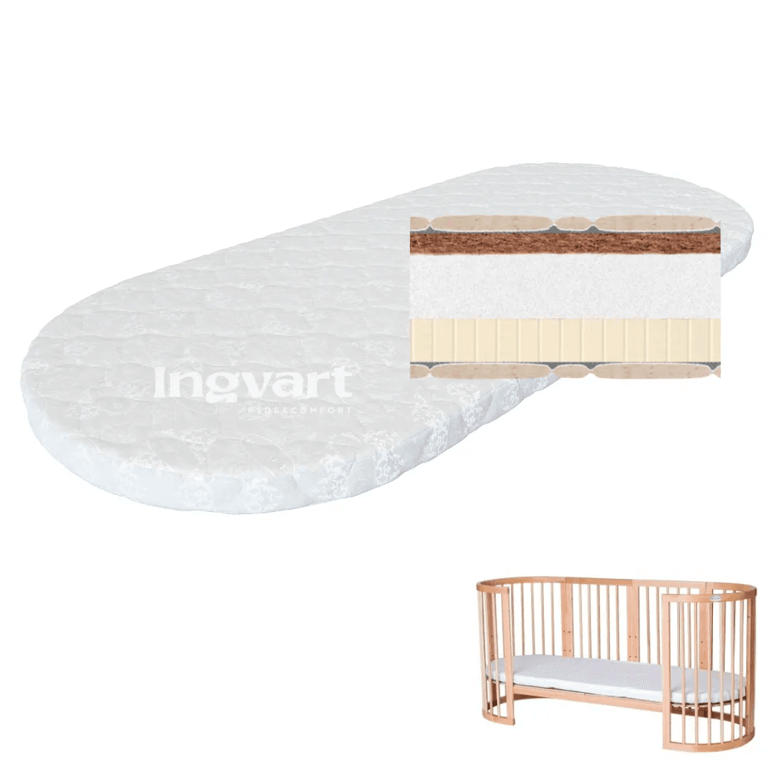 Матрац на диванчик IngVart Smart Bed Oval кокос+піна+латекс 60х168 см 6027272 Матрац на диванчик IngVart Smart Bed Oval кокос+піна+латекс 60х168 см 6027272