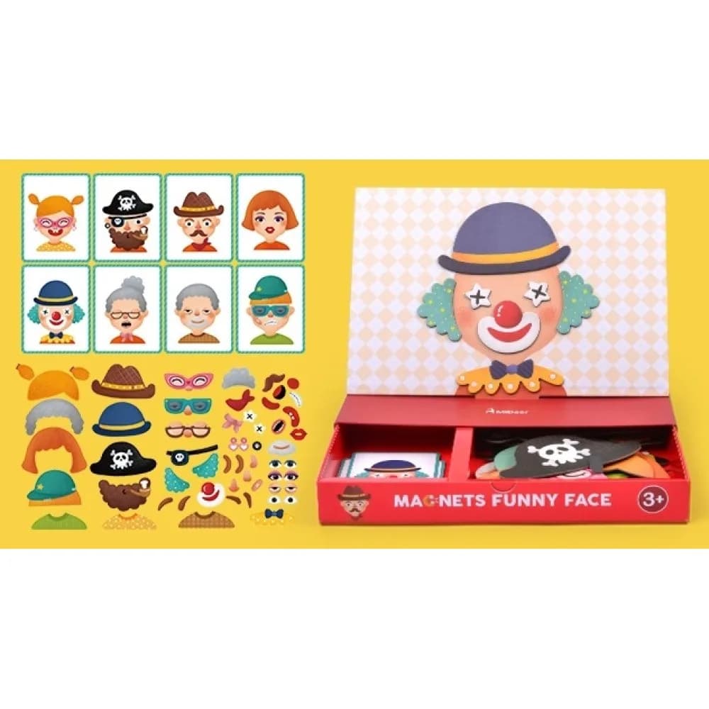 Книга магнитная Andreu Toys Смешные лица MD1038 фото 2 Книга магнитная Andreu Toys Смешные лица MD1038 фото 2
