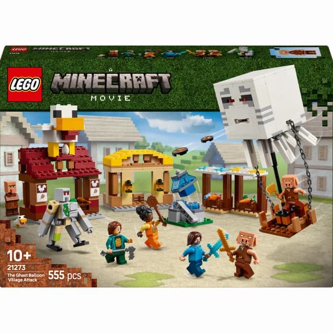 Конструктор Lego Minecraft Нападение на деревню с воздушным шаром Гаст 555дет 21273 фото 2 Конструктор Lego Minecraft Нападение на деревню с воздушным шаром Гаст 555дет 21273 фото 2