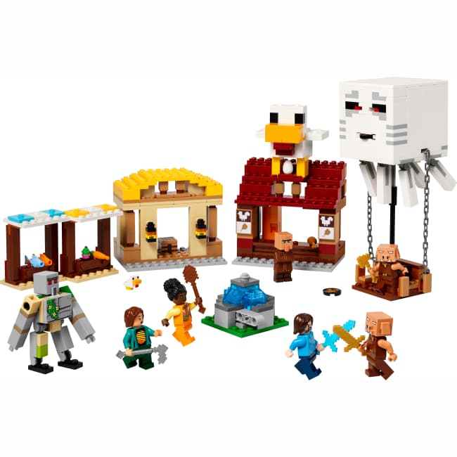 Конструктор Lego Minecraft Нападение на деревню с воздушным шаром Гаст 555дет 21273 Конструктор Lego Minecraft Нападение на деревню с воздушным шаром Гаст 555дет 21273
