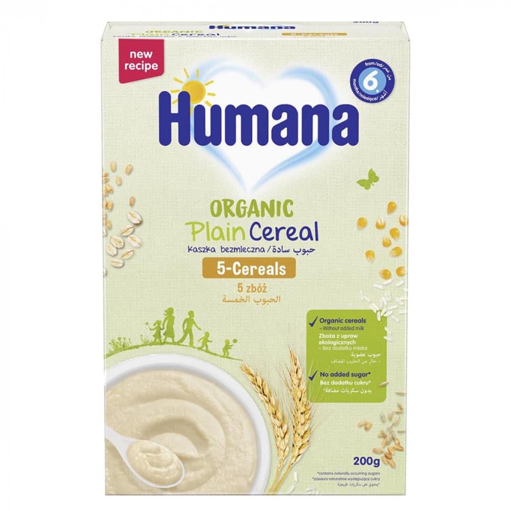 Каша безмолочная 5 злаков Humana 200г 602682 Каша безмолочная 5 злаков Humana 200г 602682