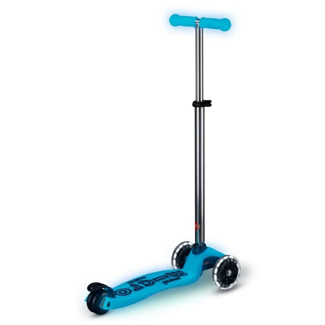 Самокат 3-х колісний Micro Maxi Deluxe Glow LED Blue crystal MMD366 фото 3 Самокат 3-х колісний Micro Maxi Deluxe Glow LED Blue crystal MMD366 фото 3