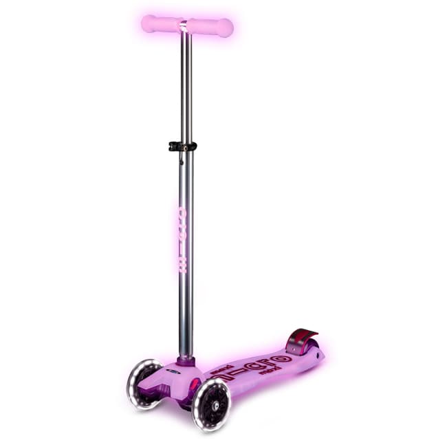 Самокат 3-х колісний Micro Maxi Deluxe Glow LED Radiant purple MMD367